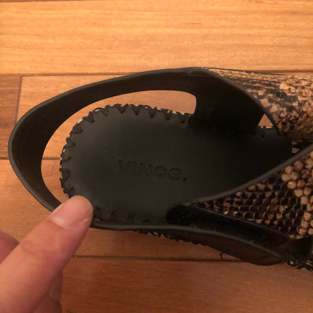 Snake skin sandals